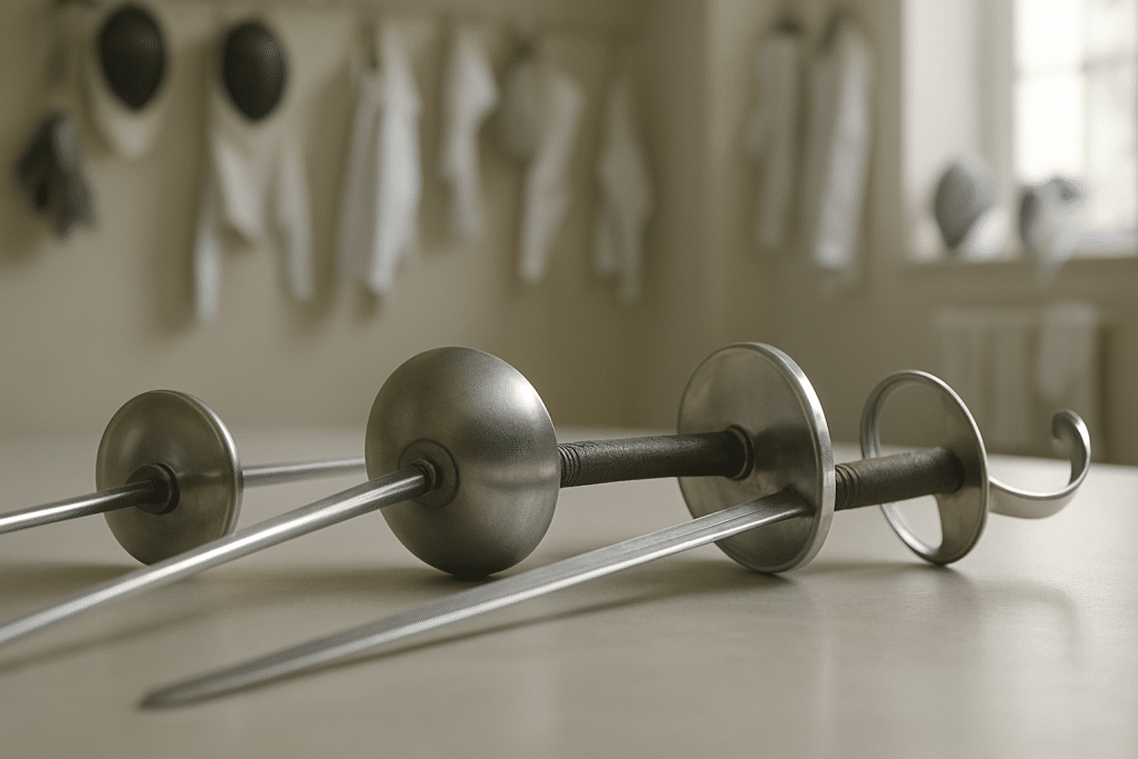 découvrez les différences entre le fleuret, l'épée et le sabre pour choisir l'arme idéale et bien débuter en escrime.