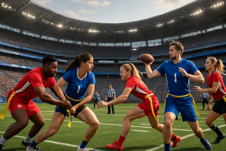 découvrez les règles du flag football, le cousin du football américain, qui fera ses débuts aux jeux olympiques de 2028. apprenez tout sur ce sport rapide, stratégique et sans contact.