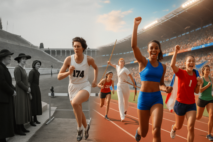 découvrez l'évolution fascinante des femmes aux jeux olympiques, de leur exclusion initiale à leur participation paritaire aujourd'hui.